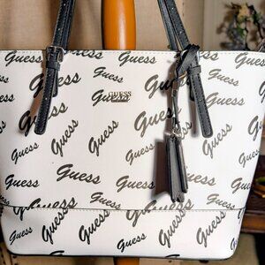 Guess Script Logo Tote